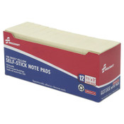 AbilityOne® 7530011167866 SKILCRAFT Self-Stick Note Pad, 1.5" x 2", Yellow, 100 Sheets/Pad, 12 Pads/Pack Item: NSN1167866