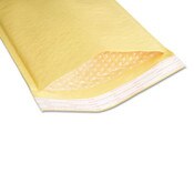 AbilityOne® 8105001179866 SKILCRAFT Sealed Air Jiffylite Mailer, #1, Bubble Cushion, Self-Adhesive Closure, 7.25 x 12, Gold Kraft, 100/BX Item: NSN1179866