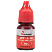 AbilityOne® 7510012073960 SKILCRAFT AccuStamp Refill Ink, 0.35 oz Bottle, Red Item: NSN2073960