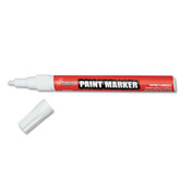 AbilityOne® 7520012074159 SKILCRAFT Paint Marker, Fine Bullet Tip, White, Dozen Item: NSN2074159
