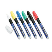 AbilityOne® 7520012074167 SKILCRAFT Paint Marker, Ergonomic Rubber Grip, Medium Bullet Tip, Assorted Colors, 6/Set Item: NSN2074167