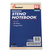 AbilityOne® 7530002237939 SKILCRAFT Executive Steno Book, Wide/Legal Rule, 6 x 9, White, 80 Sheets, 12/Pack Item: NSN2237939EA