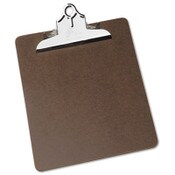 AbilityOne® 7520002815918, SKILCRAFT Composition Board Clipboard, 5.5" Clip Capacity, Holds 8.5 x 11 Sheets, Brown Item: NSN2815918