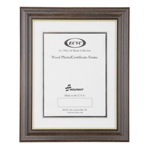 AbilityOne® 7105012820631, SKILCRAFT Style C Photo Frame, Wood, 8.5 x 11, Walnut Stain Item: NSN2820631