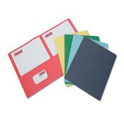 AbilityOne® 7510013162302, SKILCRAFT Double Pocket Portfolio, 0.38" Capacity, 11 x 8.5, Assorted, 25/Box Item: NSN3162302