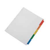 AbilityOne® 7530013649489, SKILCRAFT Table of Contents Indexes, Avery Style, 5-Tab, 1 to 5, 11 x 8.5, White, 1 Set Item: NSN3649489
