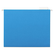 AbilityOne® 7530013649499 SKILCRAFT Hanging File Folder, Letter Size, 1/5-Cut Tabs, Blue, 25/Box Item: NSN3649499