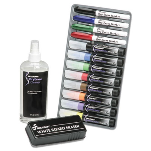 AbilityOne® 7520013656126, SKILCRAFT 12Marker Dry Erase System
