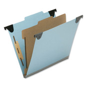 AbilityOne® 7530013723102 SKILCRAFT Hanging Classification Folders, Letter Size, 1 Divider, 2/5-Cut Exterior Tabs, Light Blue, 10/Box Item: NSN3723102