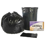 AbilityOne® 8105013862329, SKILCRAFT Recycled Content Trash Can Liners, 45 gal, 1.5 mil, 40" x 48", Black/Brown, 100/Carton Item: NSN3862329