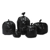AbilityOne® 8105013862428, SKILCRAFT Recycled Content Trash Can Liners, 65 gal, 1.5 mil, 50", Brown/Black, 100/Carton Item: NSN3862428