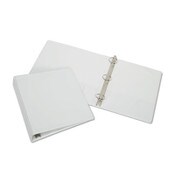 AbilityOne® 7510015104859, SKILCRAFT Round Ring View Binder, 3 Rings, 0.5" Capacity, 11 x 8.5, White Item: NSN5104859