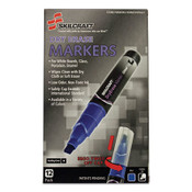 AbilityOne® 7520015105658 SKILCRAFT Dry Erase Marker, Broad Chisel Tip, Blue, Dozen Item: NSN5105658