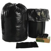 AbilityOne® 8105015173668, SKILCRAFT Recycled Content Trash Can Liners, 60 gal, 1.5 mil, 38" x 58", Black/Brown, 20/Box Item: NSN5173668