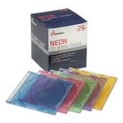 AbilityOne® 7045015547682, SKILCRAFT Slim CD Cases, Assorted Colors, 25/Pack Item: NSN5547682