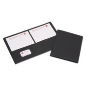 AbilityOne® 7510015552905, SKILCRAFT Double Pocket Portfolio, 0.38" Capacity, 11 x 8.5, Black, 25/Box Item: NSN5552905