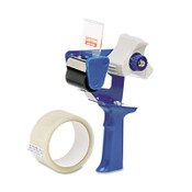 AbilityOne® 7520015664139, SKILCRAFT Retractable Blade Tape Dispenser with One Roll of Tape, 3" Core, For Rolls Up to 2" x 30 yds, Blue Item: NSN5664139