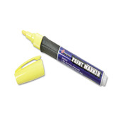 AbilityOne® 7520015889097 SKILCRAFT Paint Marker, Ergonomic Rubber Grip, Medium Bullet Tip, Yellow, 6/Pack Item: NSN5889097