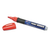 AbilityOne® 7520015889100 SKILCRAFT Paint Marker, Medium Bullet Tip, Red, 6/Pack Item: NSN5889100