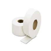AbilityOne® 8540015909072, SKILCRAFT Jumbo Roll Toilet Tissue, 1-Ply, White, 3.7" x 2,000 ft, 12/Box Item: NSN5909072