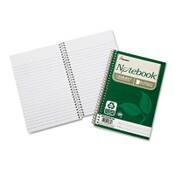 AbilityOne® 7530016002013, SKILCRAFT Recycled Notebook, 1-Subject, Medium/College Rule, Green Cover, (80) 7.5 x 5 Sheets, 6/Pack Item: NSN6002013