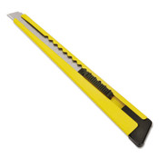 AbilityOne® 5110016215253 SKILCRAFT Utility Knife, Snap-Off, 9 mm, 13 Segments, 5.5" Plastic Handle, Yellow/Black Item: NSN6215253