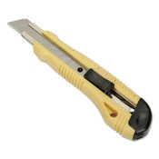 AbilityOne® 5110016215256 SKILCRAFT Utility Knife, Snap-Off, 18 mm, 8 Segments, 6.75" Plastic Handle, Yellow/Black Item: NSN6215256