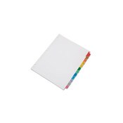AbilityOne® 7530016215258, SKILCRAFT Table of Contents Indexes, Avery Style, 12-Tab, 1 to 12, 11 x 8.5, White, 1 Set Item: NSN6215258