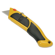 AbilityOne® 5110016217915 SKILCRAFT Utility Knife with Cushion Grip Handle, 2pt Blade, 7" Metal/Rubber Handle, Yellow/Black Item: NSN6217915