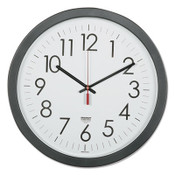 AbilityOne® 6645016237483 SKILCRAFT Quartz Wall Clock, 14.5" Overall Diameter, Black Case, 1 AA (sold separately) Item: NSN6237483