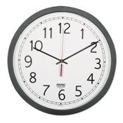 AbilityOne® 6645016238824 SKILCRAFT Quartz Wall Clock, 16.5" Overall Diameter, Black Case, 1 AA (sold separately) Item: NSN6238824