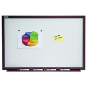 AbilityOne® 7110016305170 SKILCRAFT Quartet Magnetic Porcelain Dry Erase Board, 72 x 48, White Surface, Brown Mahogany Frame Item: NSN6305170