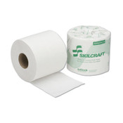 AbilityOne® 8540016308729, SKILCRAFT Toilet Tissue, Septic Safe, 2-Ply, White, 500/Roll, 96 Roll/Box Item: NSN6308729