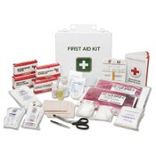 AbilityOne® 6545006561093, SKILCRAFT First Aid Kit, Industrial/Construction, 8-10 Person Kit, 169 Pieces, Metal Piece Item: NSN6561093