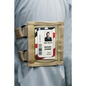 AbilityOne® 8455016660464, SKILCRAFT Armband Badge Holder, Tan, 2 5/8" x 3 3/4" Item: NSN6660464
