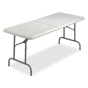 AbilityOne® 7110016716415, SKILCRAFT Blow Molded Folding Tables, Rectangular, 72w x 30d x 29h, Platinum Item: NSN6716415