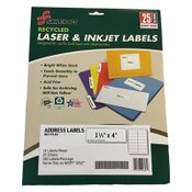 AbilityOne® 7530016736514, SKILCRAFT Recycled Laser and Inkjet Labels, Inkjet/Laser Printers, 1.33 x 4, White, 14/Sheet, 25 Sheets/Pack Item: NSN6736514