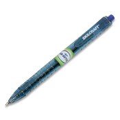 AbilityOne® 7520016827168, SKILCRAFT Recycled Water Bottle Ballpoint Pen, Retractable, Fine 0.5 mm, Blue Ink, Clear Barrel, Dozen Item: NSN6827168
