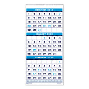 7510016828098 SKILCRAFT 14-Month Wirebound Wall Calendar, 12.25 x 26, White/Black/Blue, 2021-2022 Item: NSN6828098