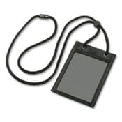 AbilityOne® 8455016926541, SKILCRAFT Credential Holder, Vertical, 2.75 x 4, Black/Clear, 25/Box Item: NSN6926541