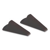 AbilityOne® 5340016936359, SKILCRAFT Doorstop, Large, Brown, 2/Pack Item: NSN6936359