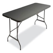 AbilityOne® 7110017025670, SKILCRAFT Bi-Fold Folding Table, Rectangular, 30w x 69d x 26h, Charcoal Gray Item: NSN7025670