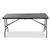 AbilityOne® 7110017025675, SKILCRAFT Bi-Fold Folding Table, Rectangular, 30w x 60d x 29h, Charcoal Gray Item: NSN7025675