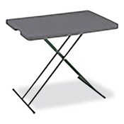 AbilityOne® 7110017026954, SKILCRAFT Personal Adjustable Height Folding Table, 20w x 30d x 25h to 28h, Charcoal Gray Item: NSN7026954