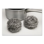 AbilityOne® 7920009265176, SKILCRAFT, Stainless Steel Scrubber, 4" dia x 1.75, 12/Carton Item: NSN9265176