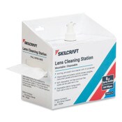 AbilityOne® 654000NIB0080 SKILCRAFT Lens Cleaning Station, 8 oz Pump Bottle; 560 Wipes/Box Item: NSNNIB0080