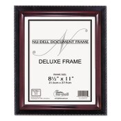 NuDell™ Executive Document Frame, Plastic, 8-1/2 x 11, Black/Mahogany Item: NUD17402