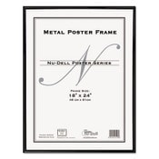 NuDell™ Metal Poster Frame, Plastic Face, 18 x 24, Black Item: NUD31222