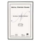NuDell™ Metal Poster Frame, Plastic Face, 24 x 36, Black Item: NUD31242