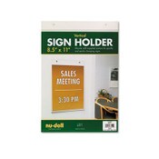 NuDell™ Acrylic Sign Holder, Vertical, 8.5 x 11, Clear Item: NUD38011